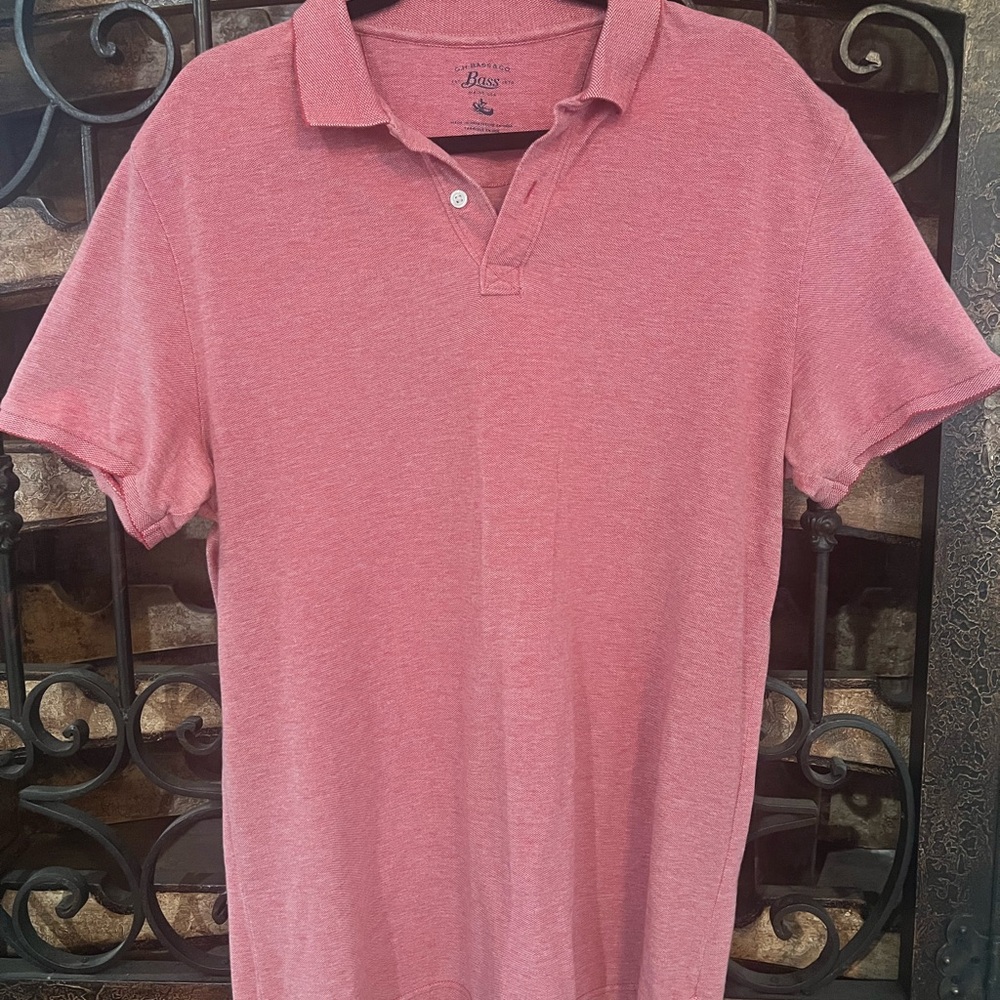 G.H. Bass & Co. Men's Polo Shirt in Pink